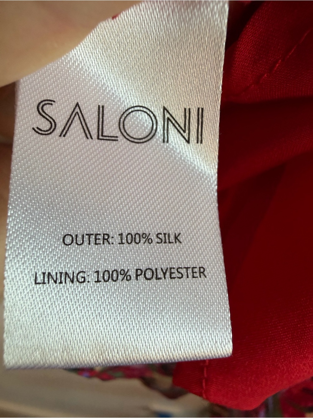 Saloni Isabel B Printed Silk Georgette Mini Dress sz 4 - Picture 7 of 8